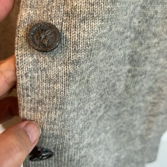 Rare, Women's Luxury 100% pure Scottish cashmere cardigan light grey - Picture 4 of 9